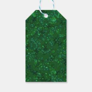 Grün, Konfetti, Glitzer Geschenkanhänger