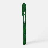 Grün, Konfetti, Glitzer iPhone Hülle (Linke Seite)