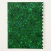 Grün, Konfetti, Glitzer Planer (Rückseite)