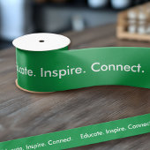 Grün kreieren Sie Ihren eigenen Text, um ihn zu Ih Satinband