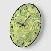 Grün kreist Mischung ein Große Wanduhr (Winkel)