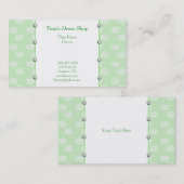 Grün krönt Visitenkarte (Vorne/Hinten)