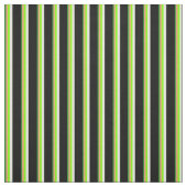 Grün, Lachs, Chartreuse, Beige & Schwarz Stoff (Muster)