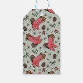 Grün Land frohe Weihnachten bis von Geschenkmarke Geschenkanhänger (Rückseite)