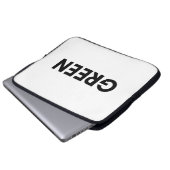 grün laptopschutzhülle (Vorne Knopf)