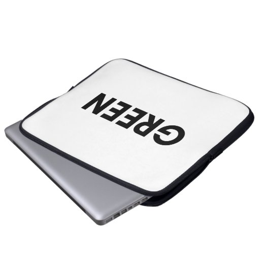 grün laptopschutzhülle (Vorne Knopf)