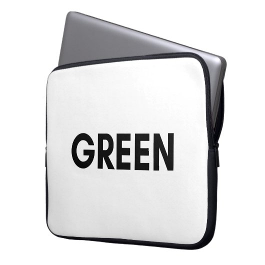 grün laptopschutzhülle (Vorderseite Links)