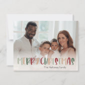 Grün Lässige Farbe Weihnachten Volles Foto (Vorderseite)