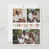 Grün Lässige Weihnachten kühl Drei Foto (Vorderseite)