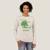 Grün leben Tri-Blend shirt (Volle Vorderseite)