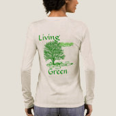 Grün leben Tri-Blend shirt (Rückseite)