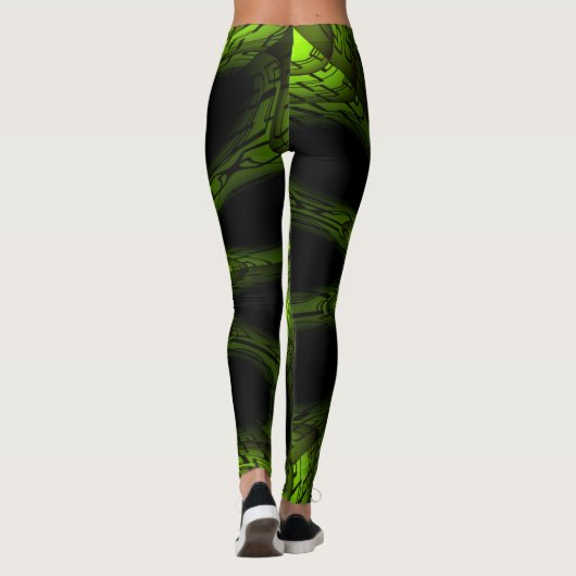 Grün Leggings (Rückseite)