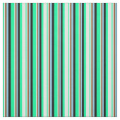Grün, leicht Cyan, Braun, Sky Blue & Black Lines Stoff (Muster)