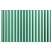 Grün, leicht Cyan, Braun, Sky Blue & Black Lines Stoff (Fat Quarter (45,7 x 55,9 cm))