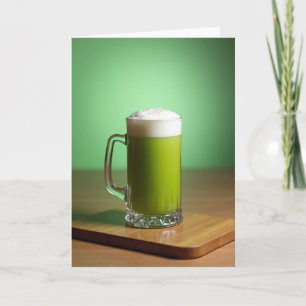 Grün leuchtende Glas-Tassen-Szene Karte