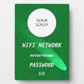 Grün leuchtendes Leder Share Wifi Internet Fotoplatte (Vorderseite)