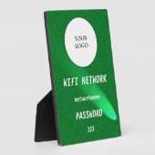 Grün leuchtendes Leder Share Wifi Internet Fotoplatte (Seite)
