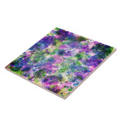 Grün Lila blauer Paint Splash Abstrakt Fliese (Seite)