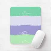 Grün, Lila, grau - Pinselstriche | Mousepad (Mit Mouse)