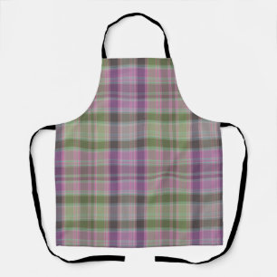Grün, lila klassischer Tartan. Schürze