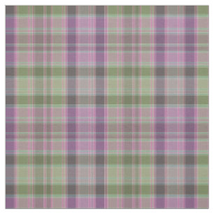 Grün, lila klassischer Tartan. Stoff
