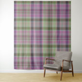 Grün, lila klassischer Tartan. Wandteppich (Beispiel)