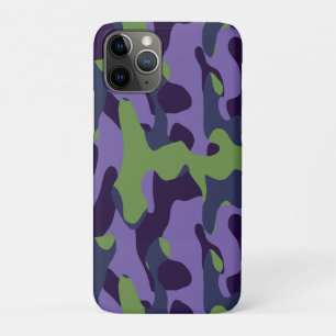 Grün Lila und Blau Camouflage abstrakt Case-Mate iPhone Hülle