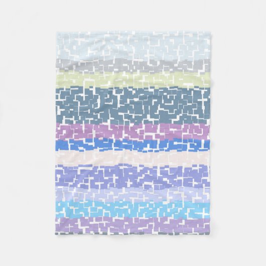 Grün/Limon/grau/Beige/Rosa/Lila/blau Fleecedecke (Vorderseite)