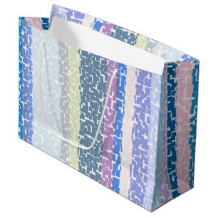 Grün/Limon/grau/Beige/Rosa/Lila/blau Große Geschenktüte