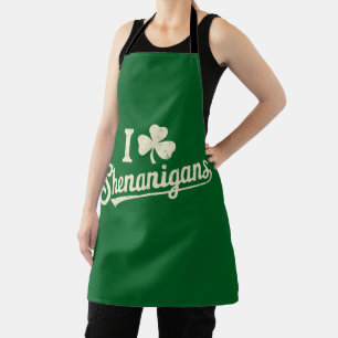 Grün Lustiger Irischer Patty's Shamrock St. Patric Schürze
