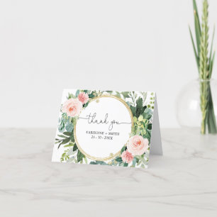 Grün Mädchen rosa Babydusche Dankeschön Karte