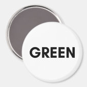 grün magnet (Vorderseite/Rückseite)