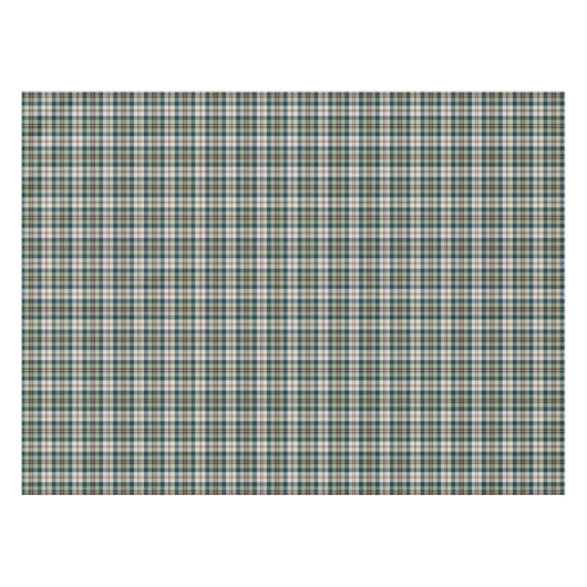 Grün, Marine-Blau und Creme kariert Tischdecke (Vorderseite (Horizontal))