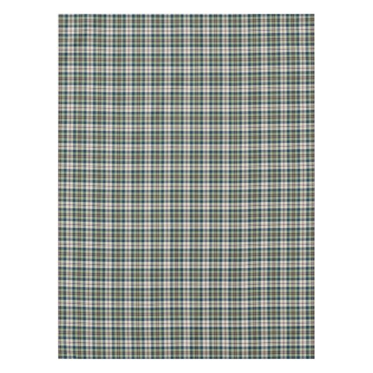 Grün, Marine-Blau und Creme kariert Tischdecke (Vorderseite)