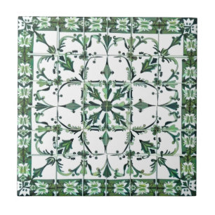 grün, marokkanisch, mosaik, fliese
