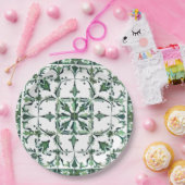 grün, marokkanisch, mosaik, pappteller (Party)