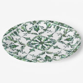 grün, marokkanisch, mosaik, pappteller (Schrägansicht)