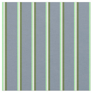 Grün, Minzcreme, Olive Green & Light Slate Grau Stoff