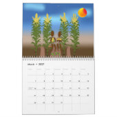 Grün mit dem Zinglees-Kalender Kalender (Mär 2027)