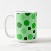 grün mit den Polka-Punkten von Envy, Kaffeetasse (Links)