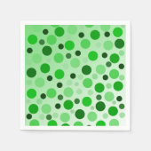grün mit den Polka-Punkten von Envy, Serviette (Vorderseite)