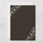 Grün mit einem romantischen Bild eines Paares Einladung (Rückseite)