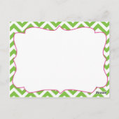 Grün mit Envy Postkarte (Rückseite)