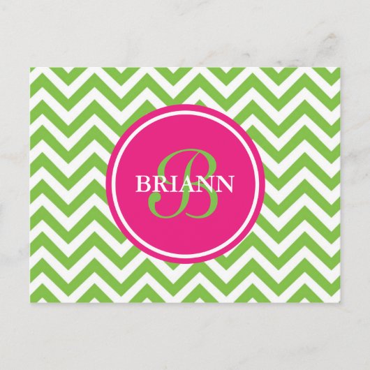 Grün mit Envy Postkarte (Vorderseite)