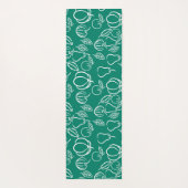 Grün mit Frucht elegant nur für Sie Yogamat Yogamatte (Rückseite)