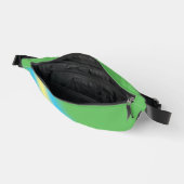Grün mit gelbem Rohr Bauchtasche (Offen)