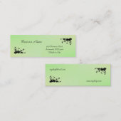Grün mit gelber Kiss Elegante Visitenkarte (Vorne/Hinten)