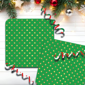 Grün mit Gold-Glitzer-Punkten Getränkeuntersetzer