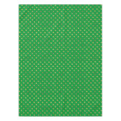 Grün mit Gold-Glitzer-Punkten Tischdecke (Vorderseite)
