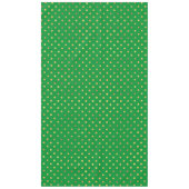 Grün mit Gold-Glitzer-Punkten Tischdecke (Vorderseite)